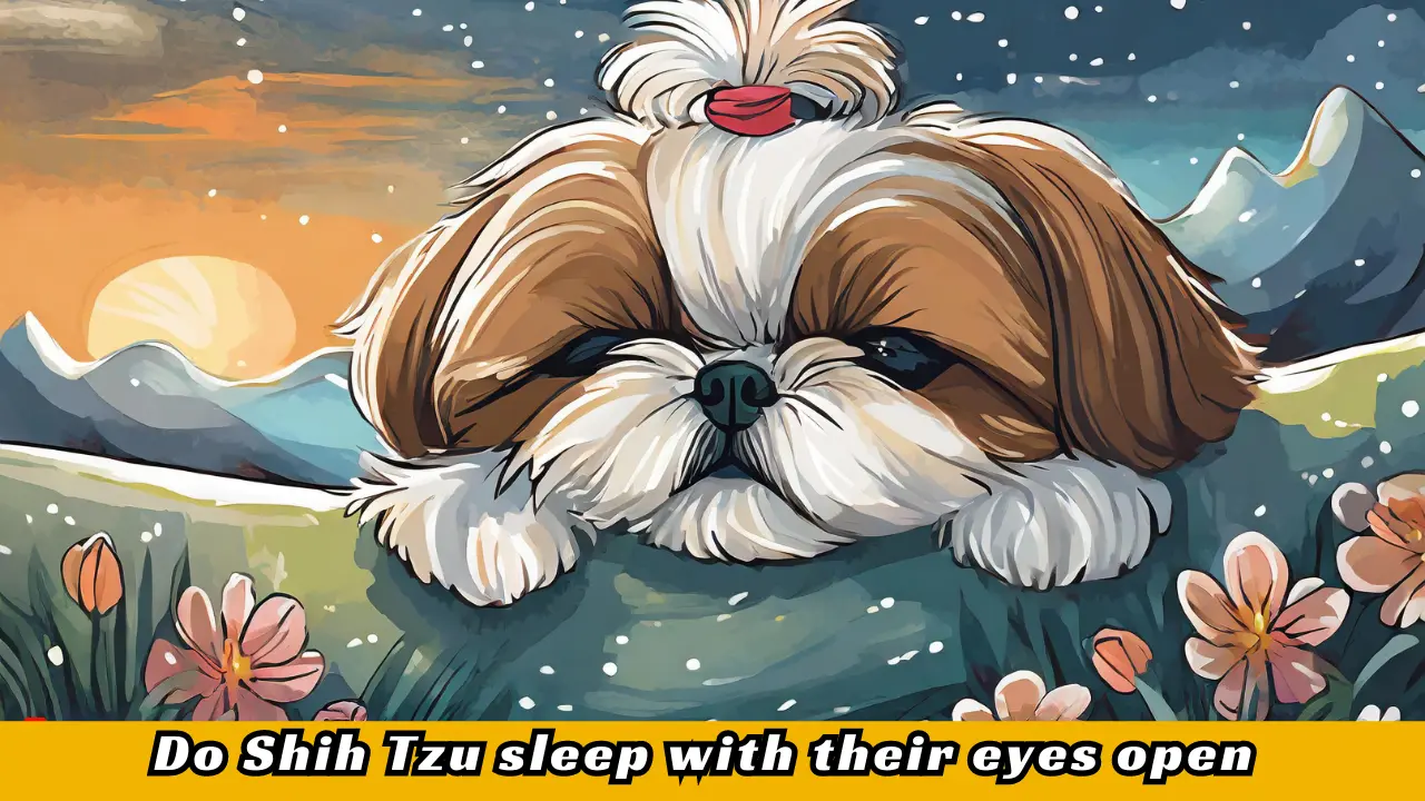 Do Shih Tzu sleep with their eyes open