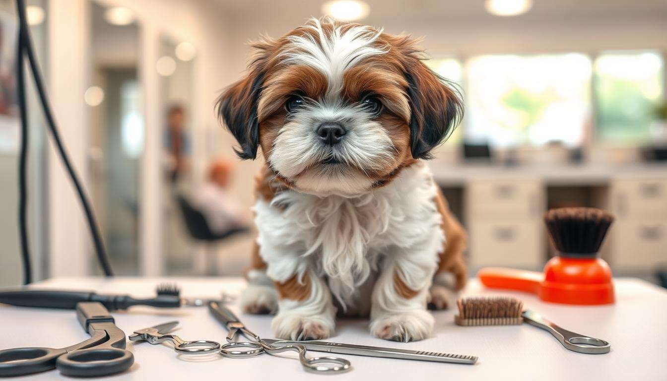 when can a shih tzu puppy get a haircut